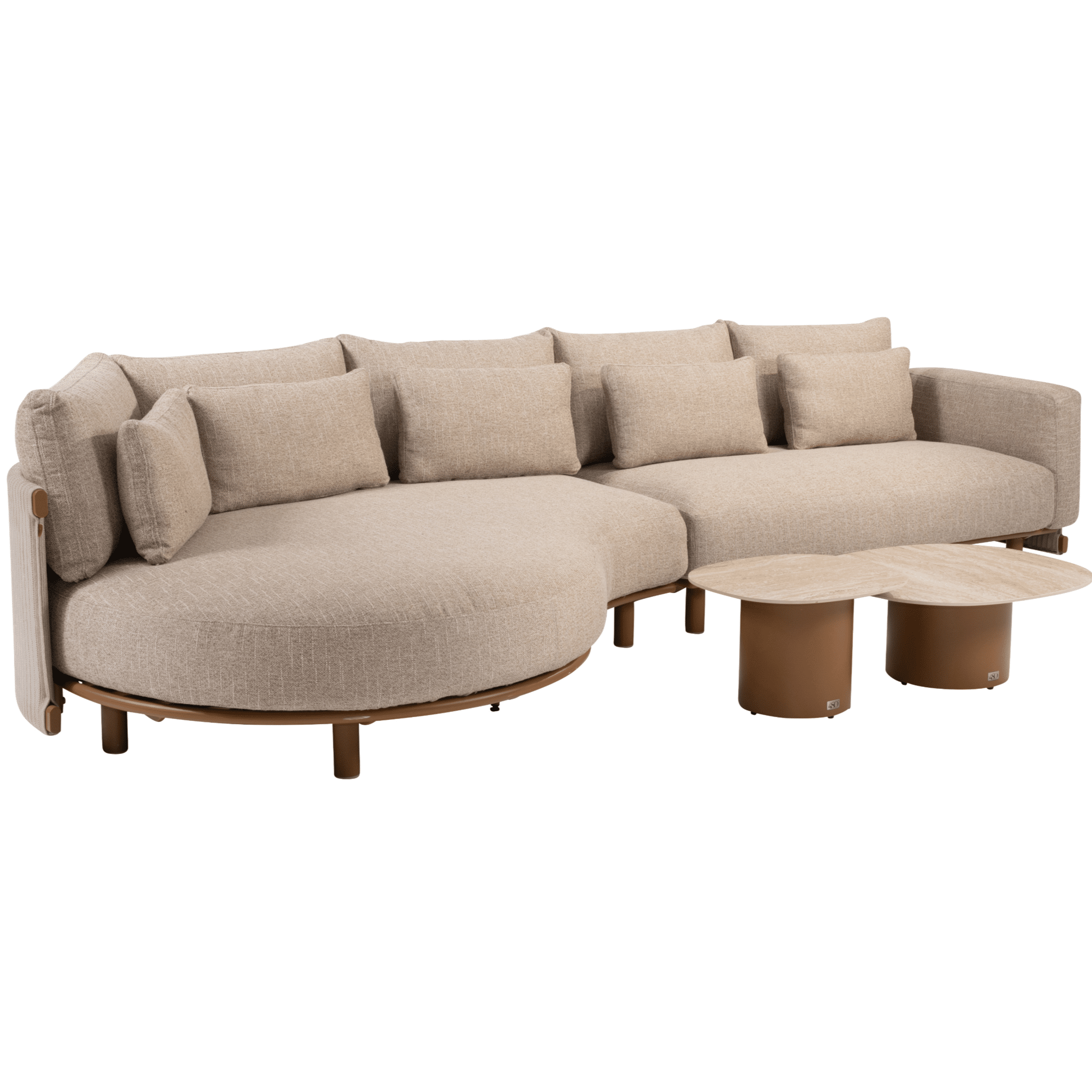 sofie safina modulaire chaise longue loungeset 4 delig keramiek amber 4 seasons outdoor