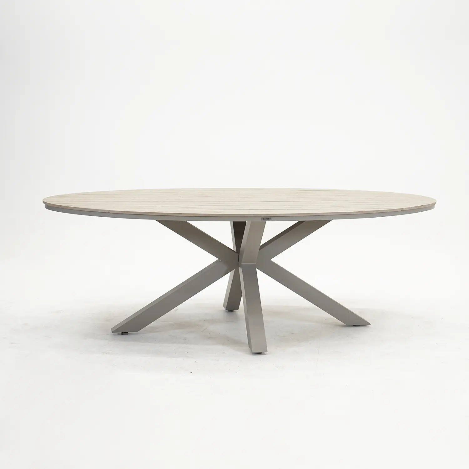 edison tafel 220x115xh75 cm taupe/teak