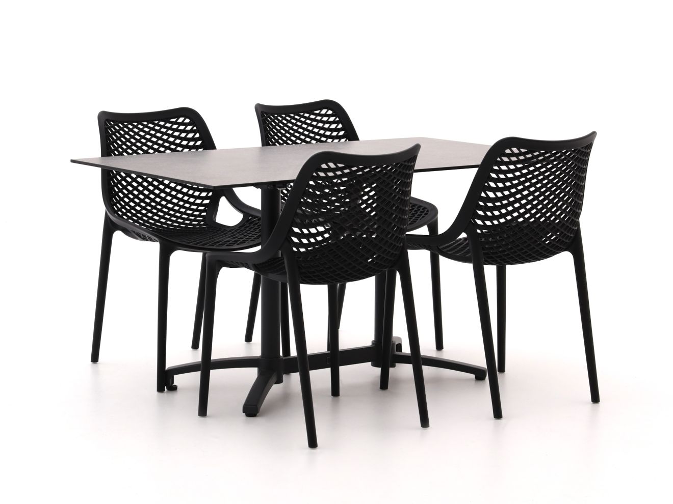 forza ripi/canzo 140cm dining tuinset 5 delig stapelbaar inklapbaar laagste prijsgarantie!