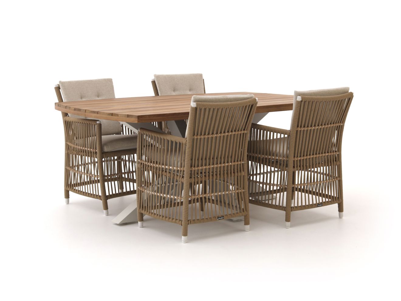 manifesto ortello/induno deens ovaal 180cm dining tuinset 5 delig laagste prijsgarantie!