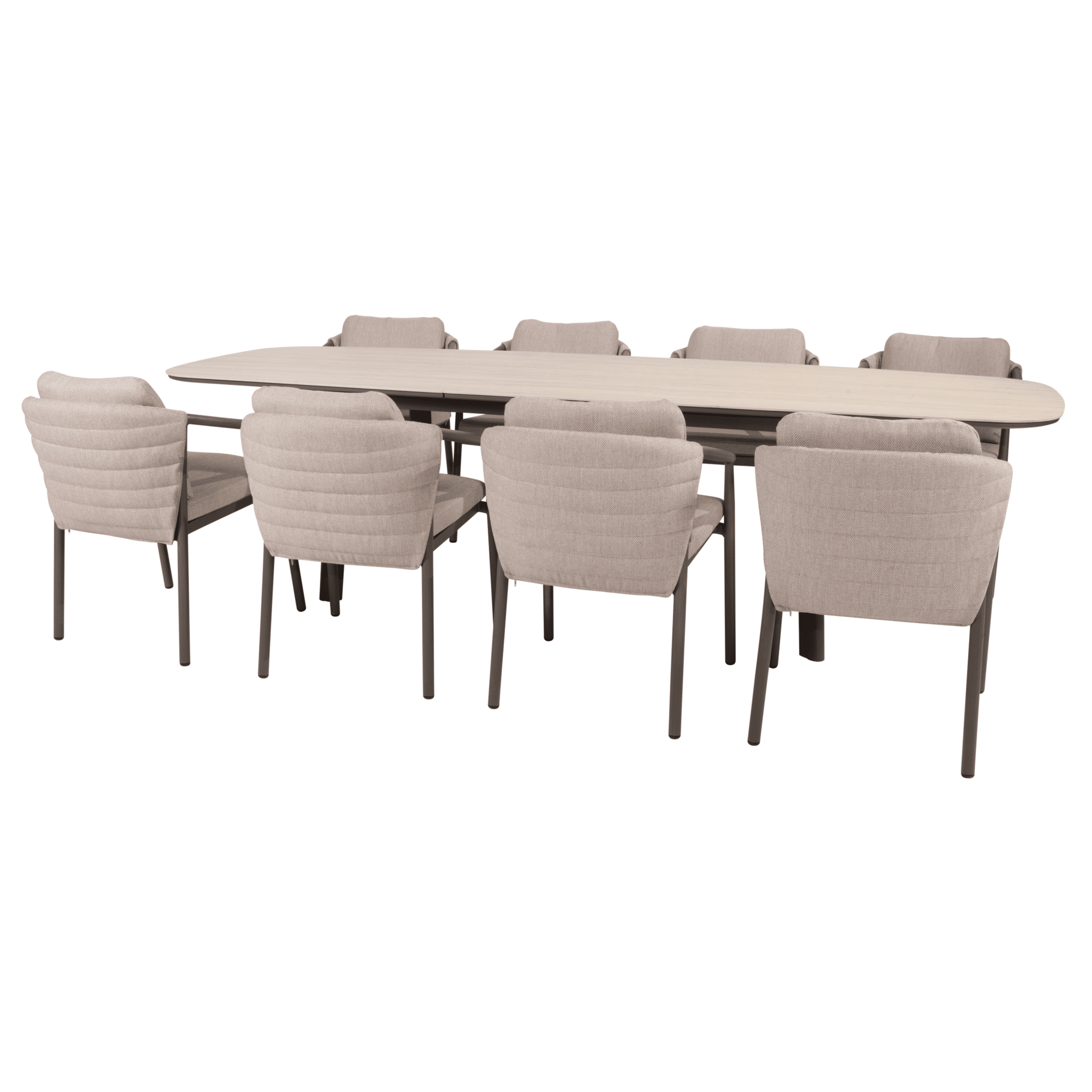 manolo barolo uitschuifbare dining tuinset 230 290xh75 cm 9 delig keramiek terre taste 4so