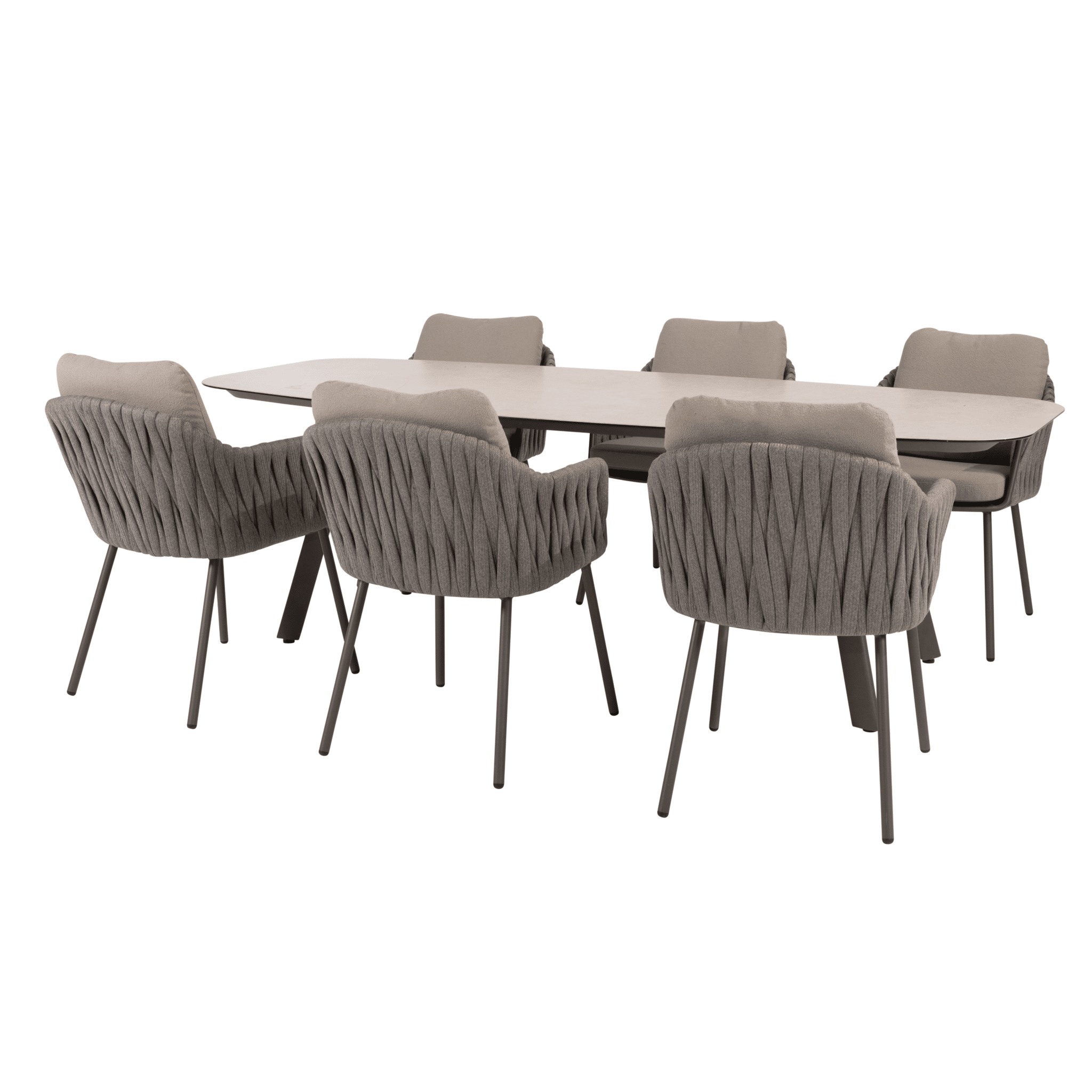 manolo cannes dining tuinset 240x103xh75 cm 7 delig keramiek terre taste 4so