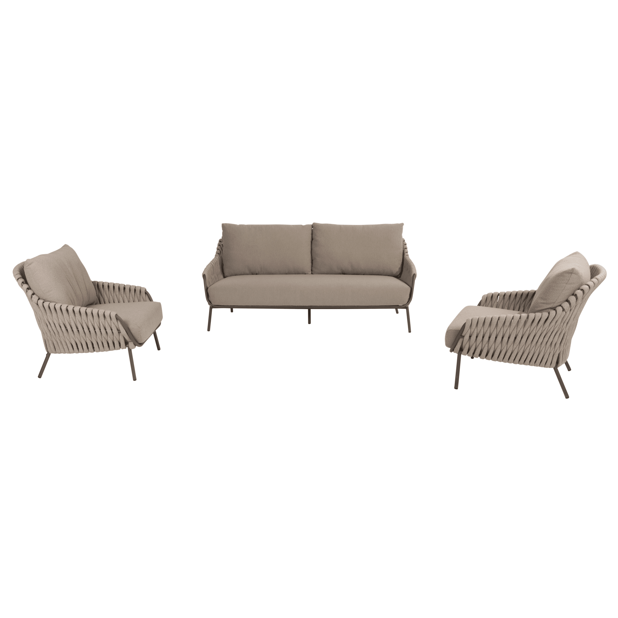 montera stoel bank loungeset 3 delig rope terre 4 seasons outdoor