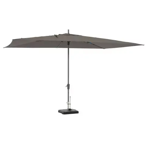 parasol rectangle rechthoek grijs 400 x 300 cm madison