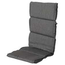 textileenkussen hoge rug bahama anthracite (waterafstotend)