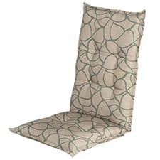 tuinkussen hoge rug pearl green