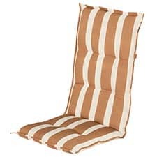 tuinkussen hoge rug roma caramel