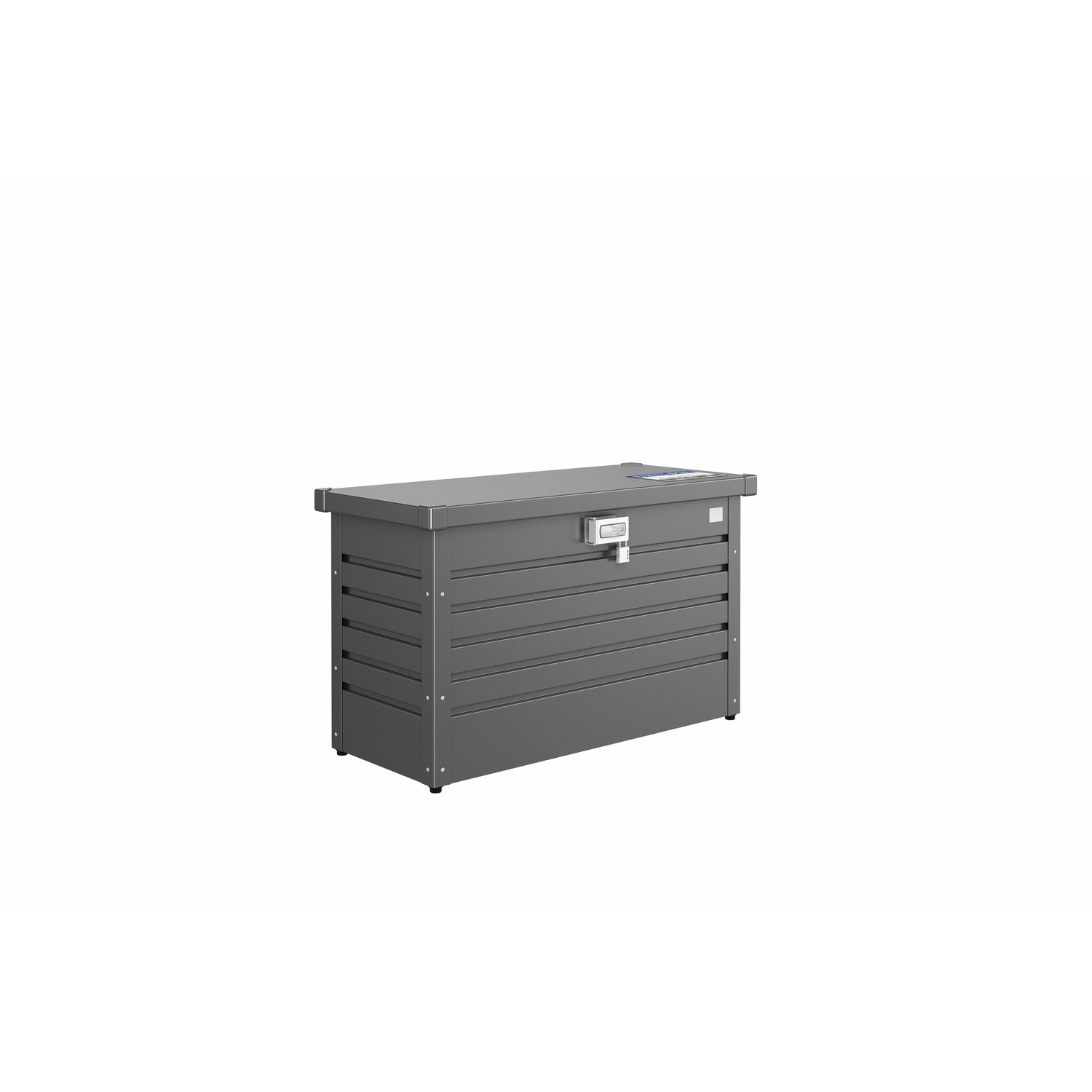 biohort kussenbox pakket box 100 metaal donkergrijs metallic 101x46x61cm
