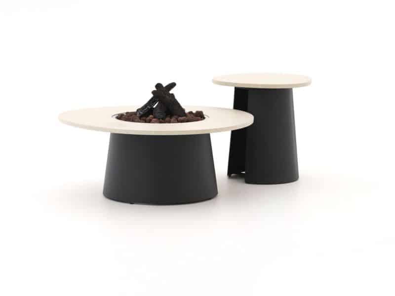 Cosidune lounge vuurtafelset ø 100cm (h: 40cm)/ø 55cm (h: 55cm) - Laagste prijsgarantie!
