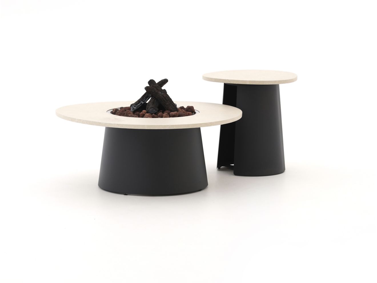 cosidune lounge vuurtafelset ø 100cm (h: 40cm)/ø 55cm (h: 55cm) laagste prijsgarantie!