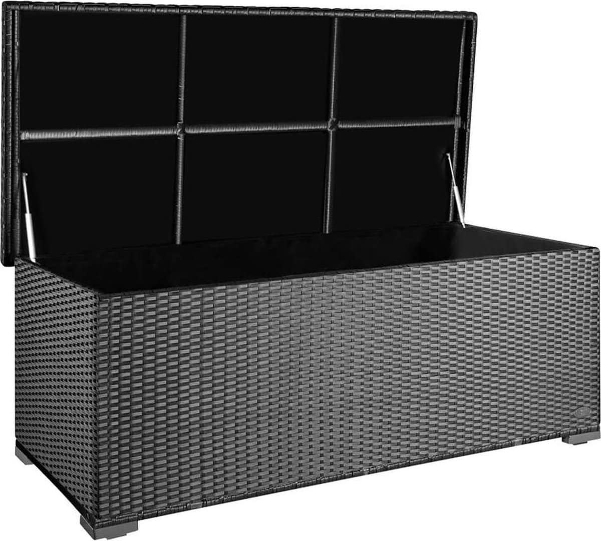 gardtech ‘sienna’ 650 l polyrotan tuinkussenbox weerbestendig (regent niet in)