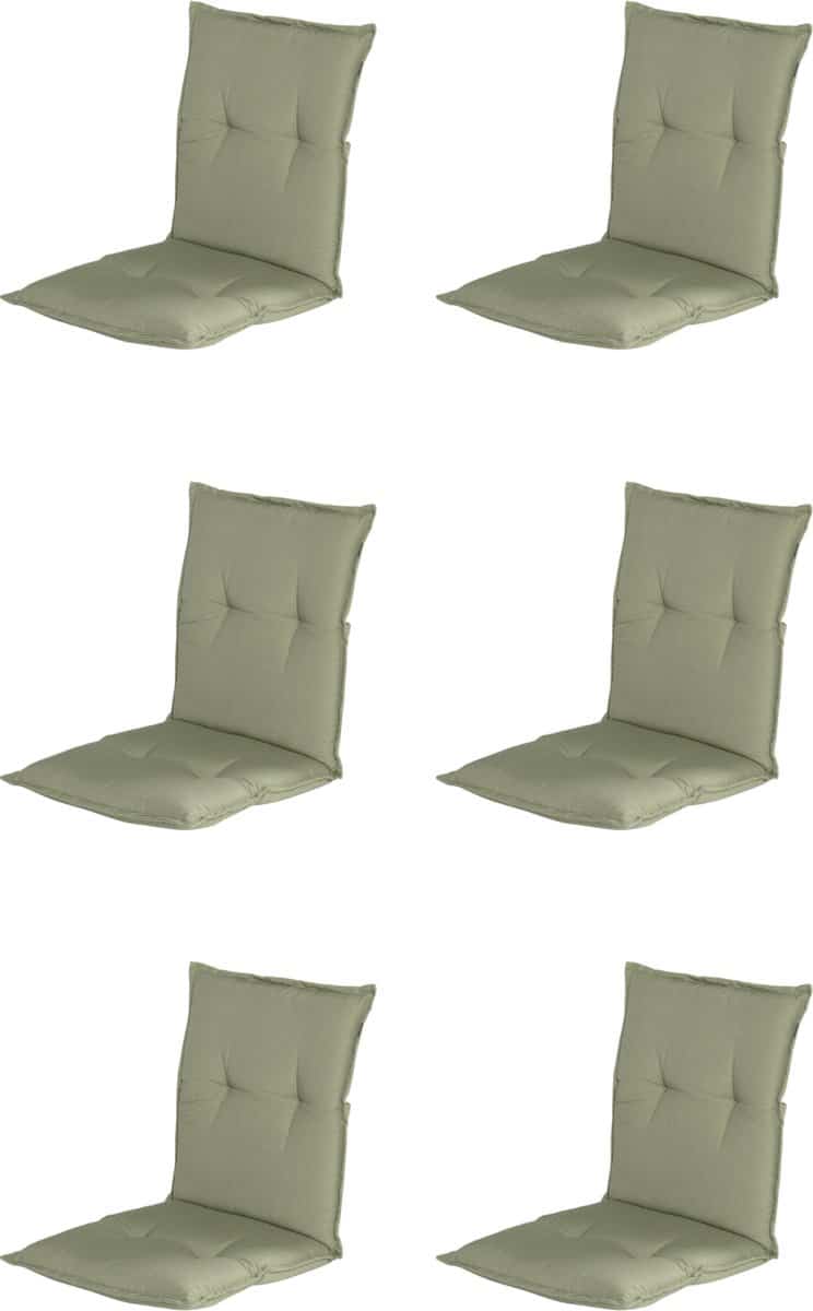 hartman tuinkussen lage rug 6x groen