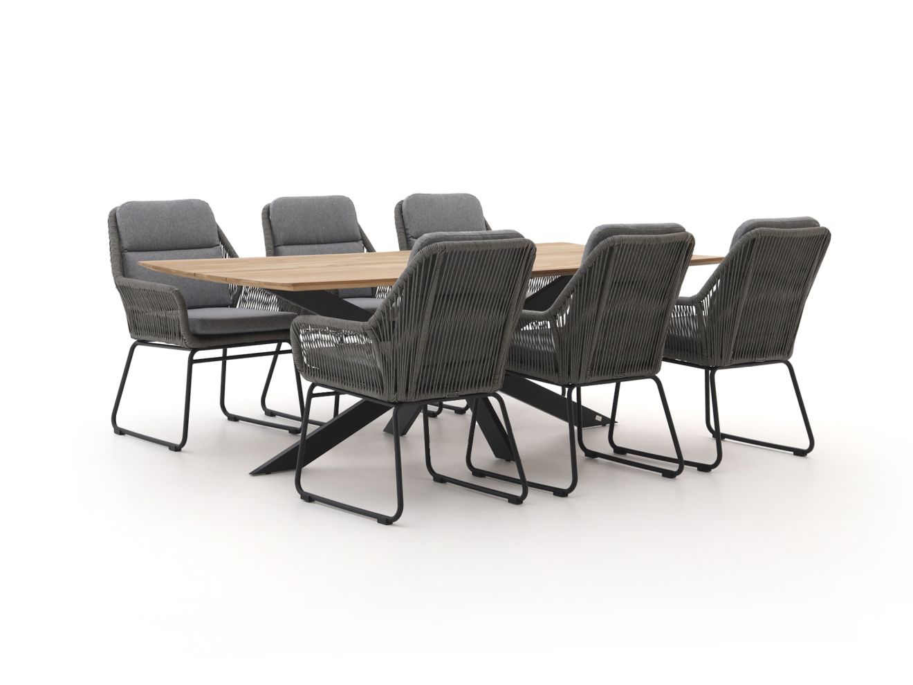 intenso isorella/furato 220cm dining tuinset 7 delig laagste prijsgarantie!