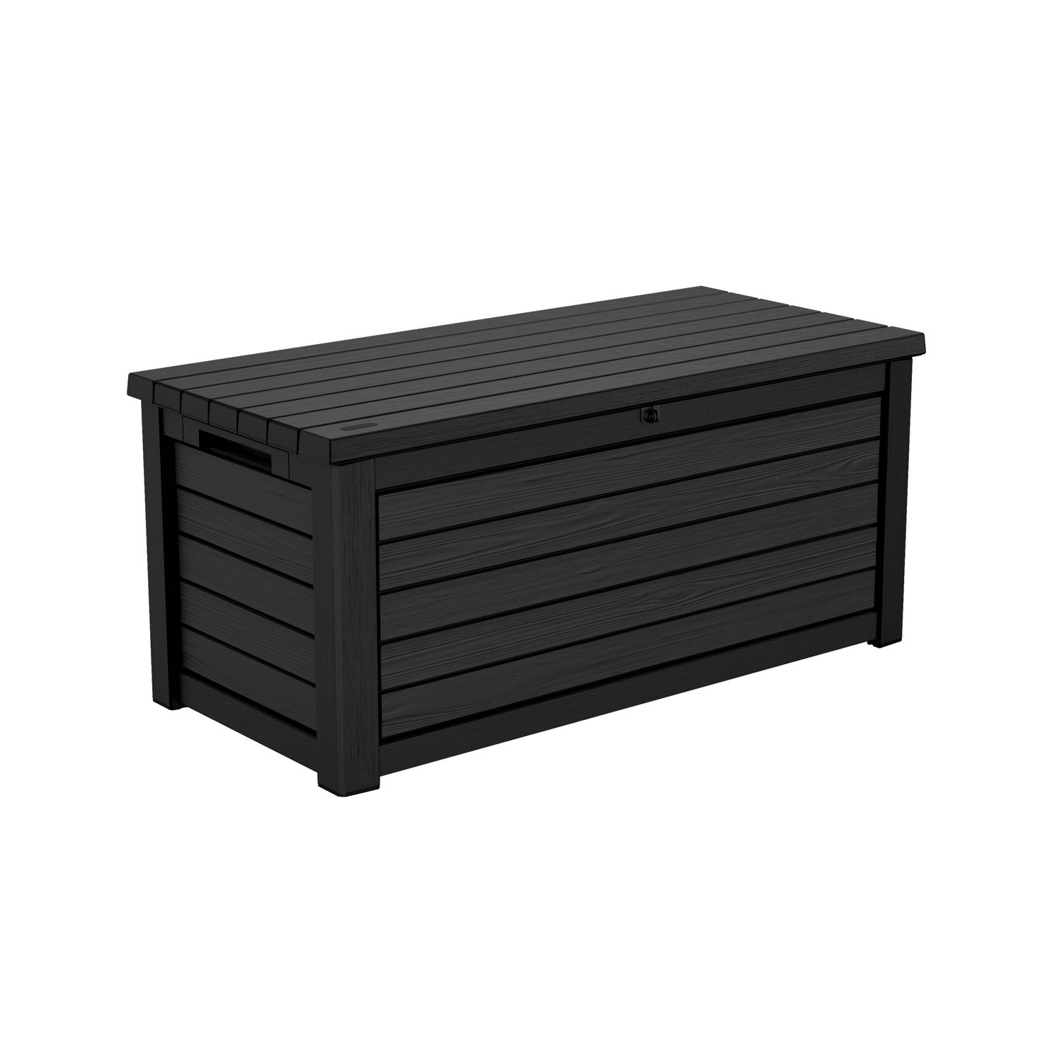 keter kussenbox northwood houtlook antraciet 630l 155,4x73x69,3cm