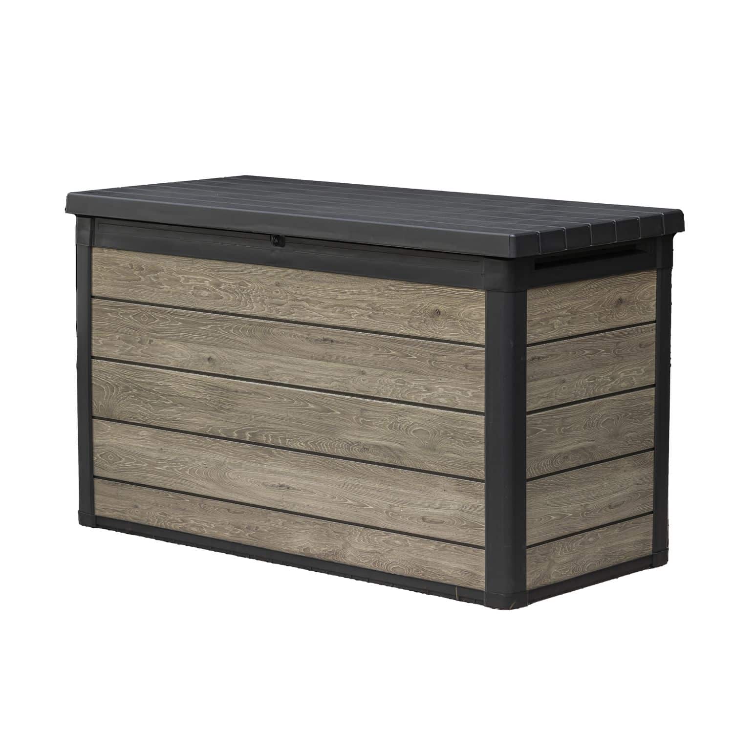 keter kussenbox signature ashwood houtlook bruin 757l 151,7×72,5x90cm