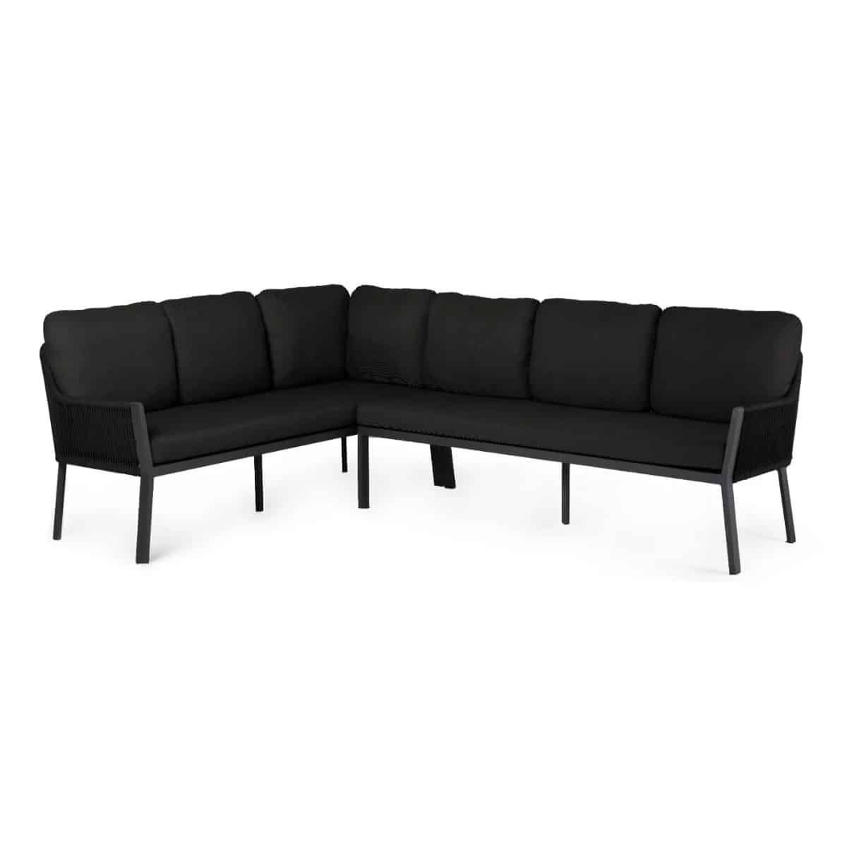 outdoor loungeset liv aluminium dining hoekbank zwart tierra tierra outdoor