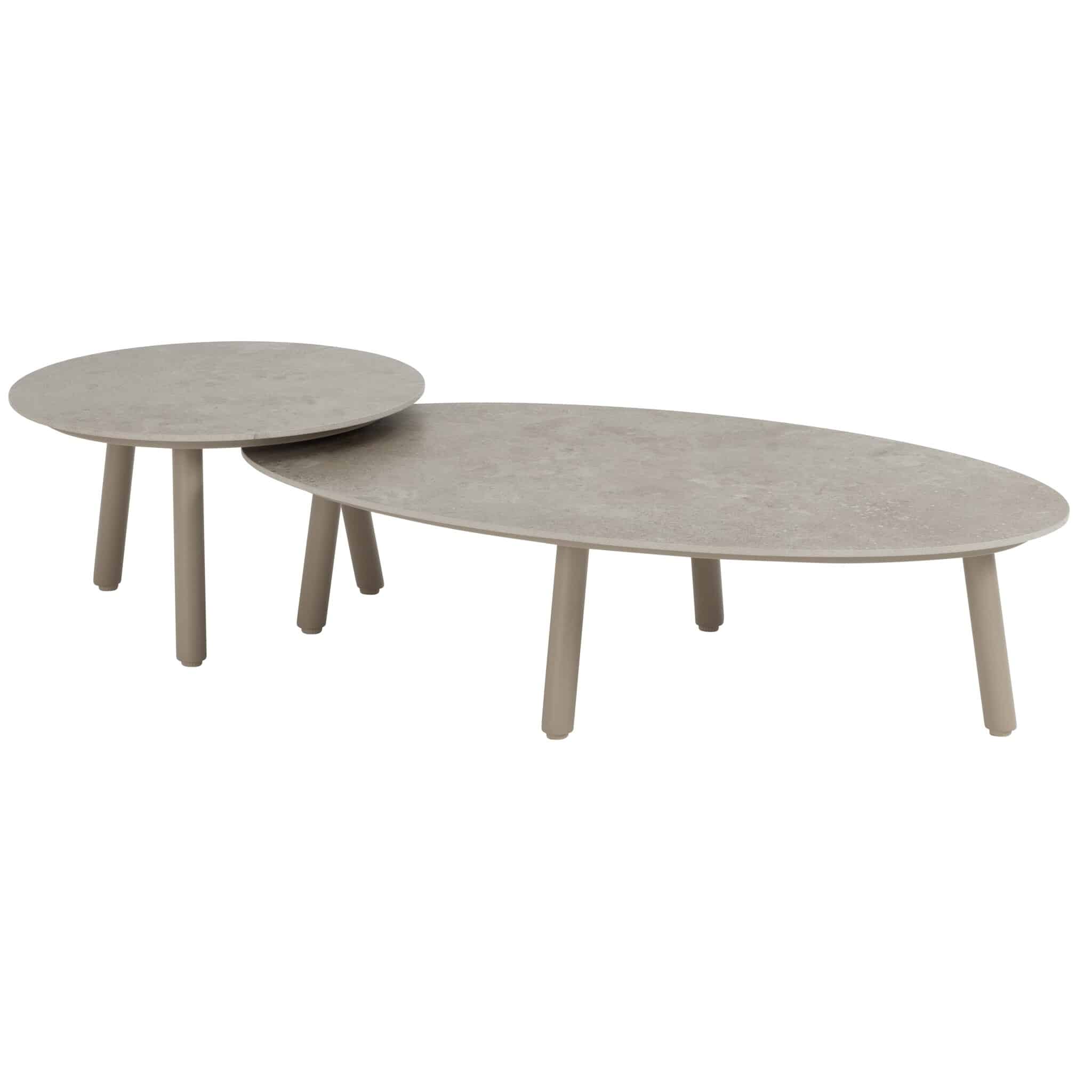 salute lounge tuintafels set van 2 latte keramisch blad taste 4so