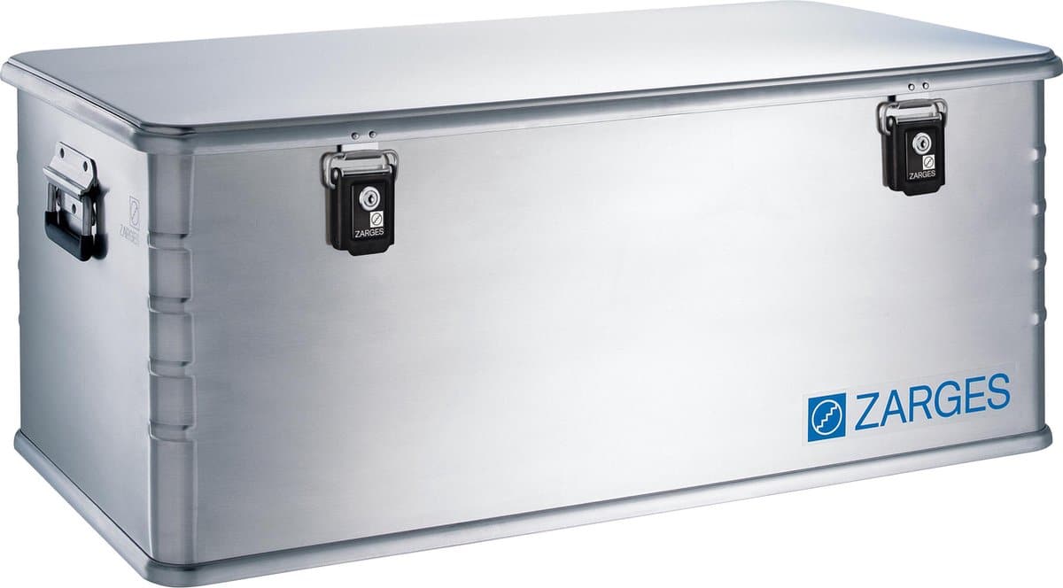 zarges opbergbox aluminium 135 liter grijs