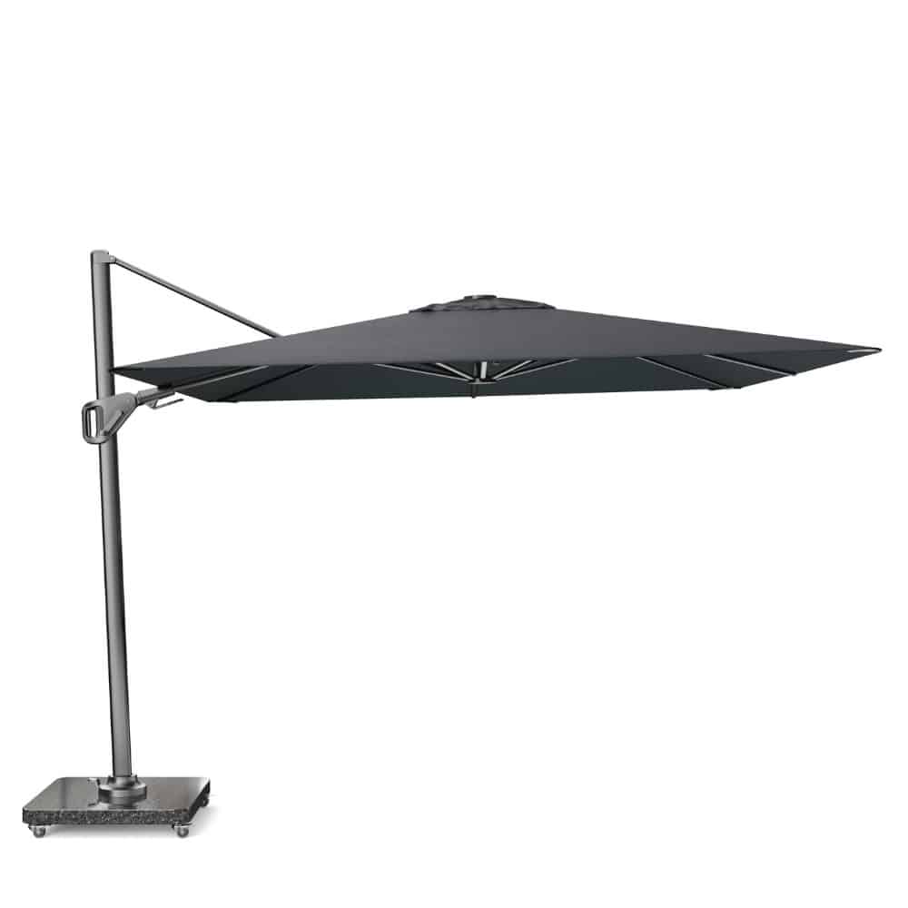 nexus t² zweefparasol premium doek | 300x300cm | faded black