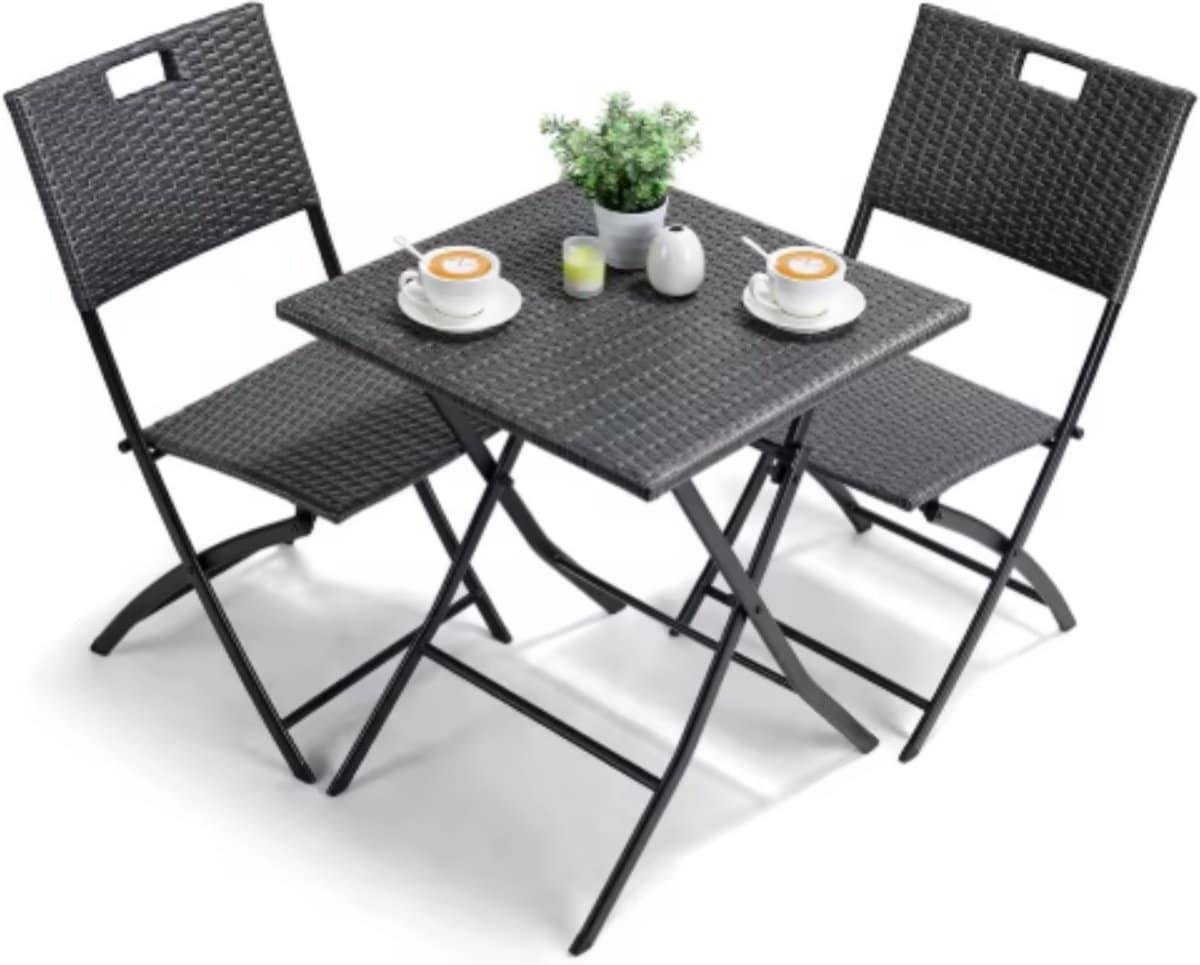 outdoor klaptafel set balkonset 3 delig voor