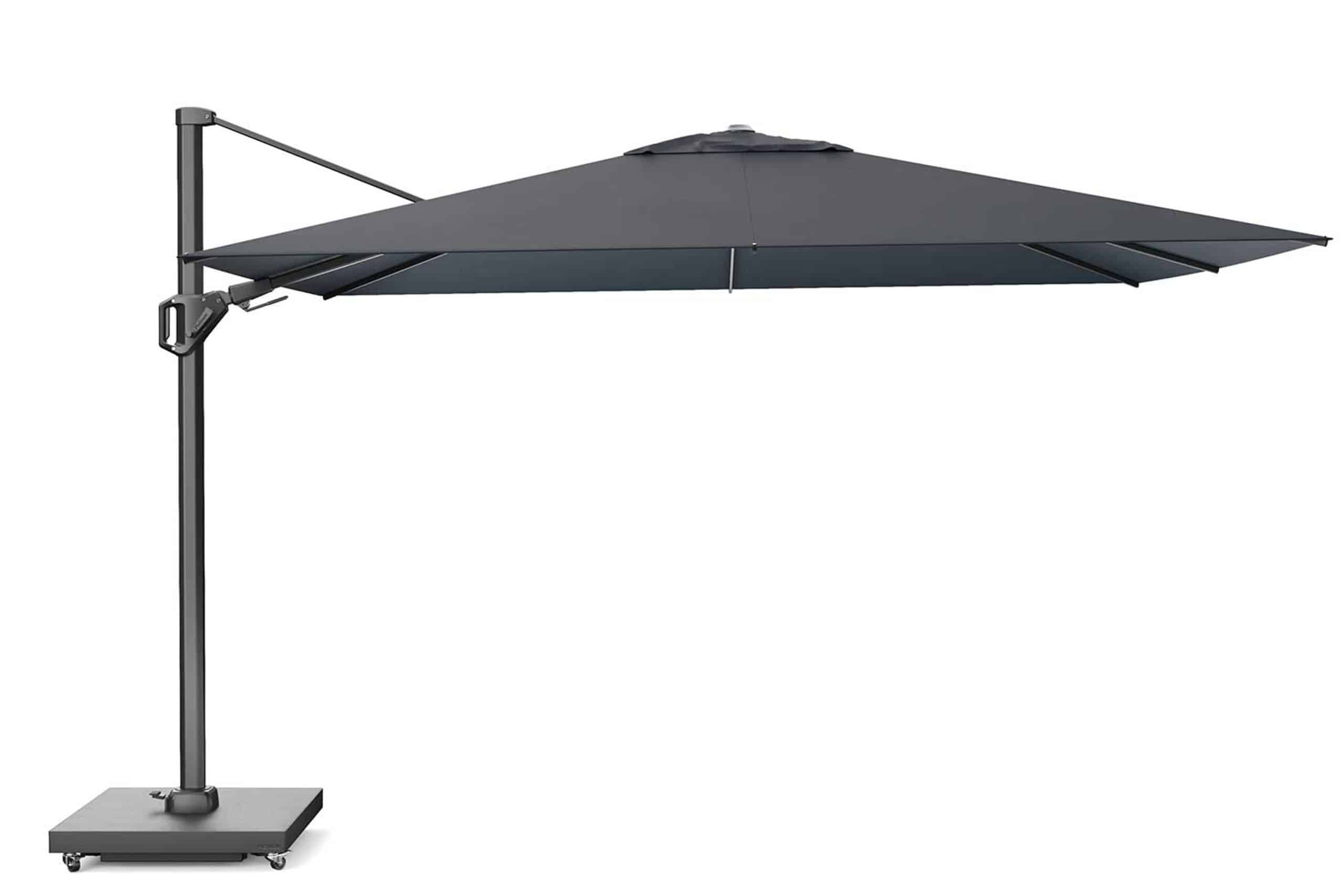 platinum challenger zweefparasol 2.6×3.5m t2 premium (excl. voet) faded black
