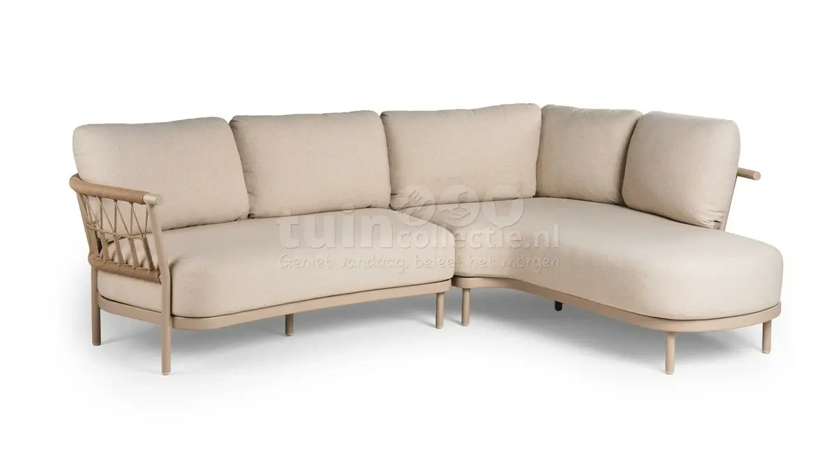 tierra outdoor loungeset fresca organic champagne left
