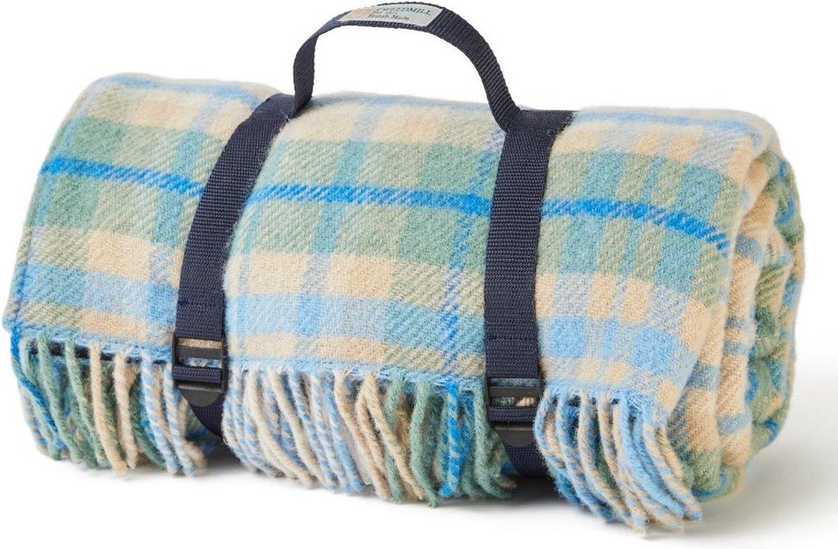 tweedmill picknickkleed polo cottage check | 100% wol waterdicht