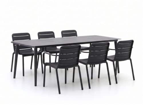 Forza Narni/Sora 220cm dining tuinset 7-delig stapelbaar - Laagste prijsgarantie!