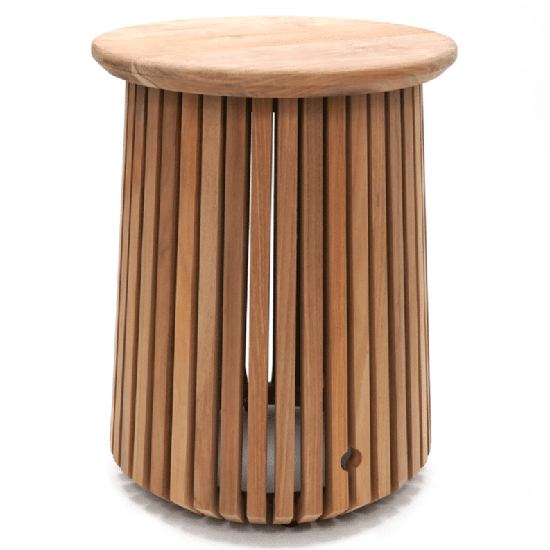 happy cocooning enclosure lagune gasfles cover rond 40xh55 cm teak