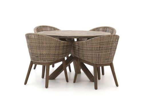 Intenso Venaco/ROUGH-Y ø120cm dining tuinset 5-delig - Laagste prijsgarantie!
