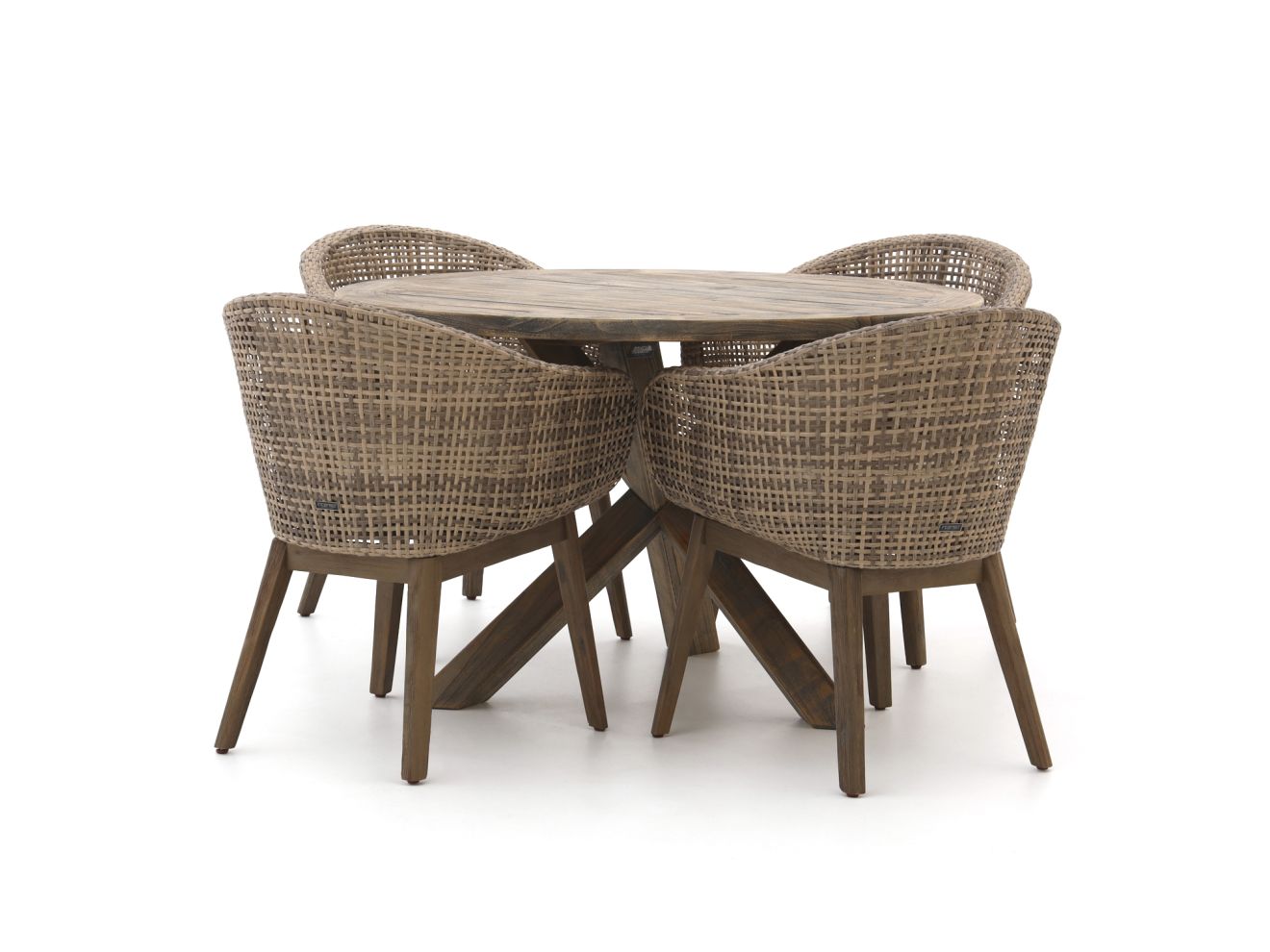 intenso venaco/rough y ø120cm dining tuinset 5 delig laagste prijsgarantie!