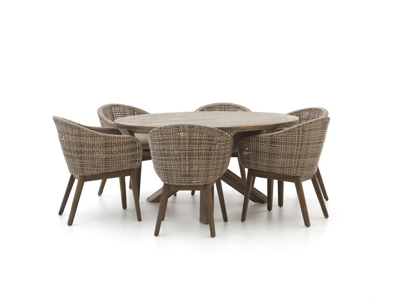 intenso venaco/rough y ø150cm dining tuinset 7 delig laagste prijsgarantie!