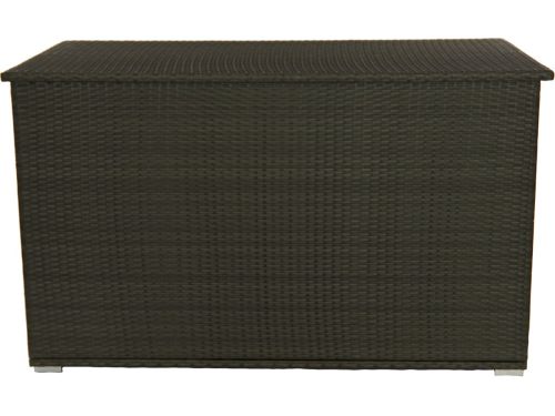 Kussenbox grijs/ antraciet XL 850 l met aluminiumframe waterdicht.