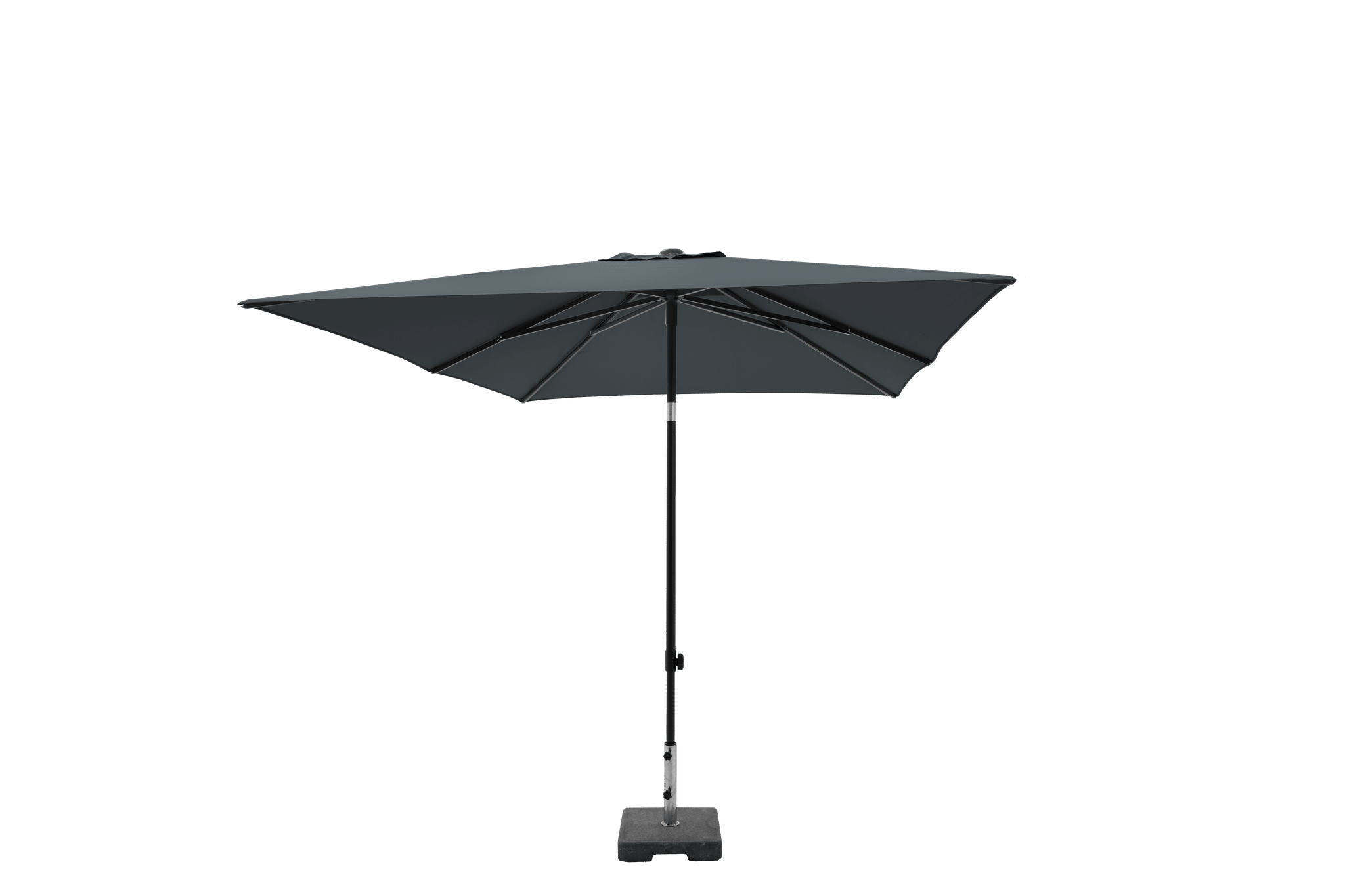 madison parasol moraira grijs push up 230x230cm