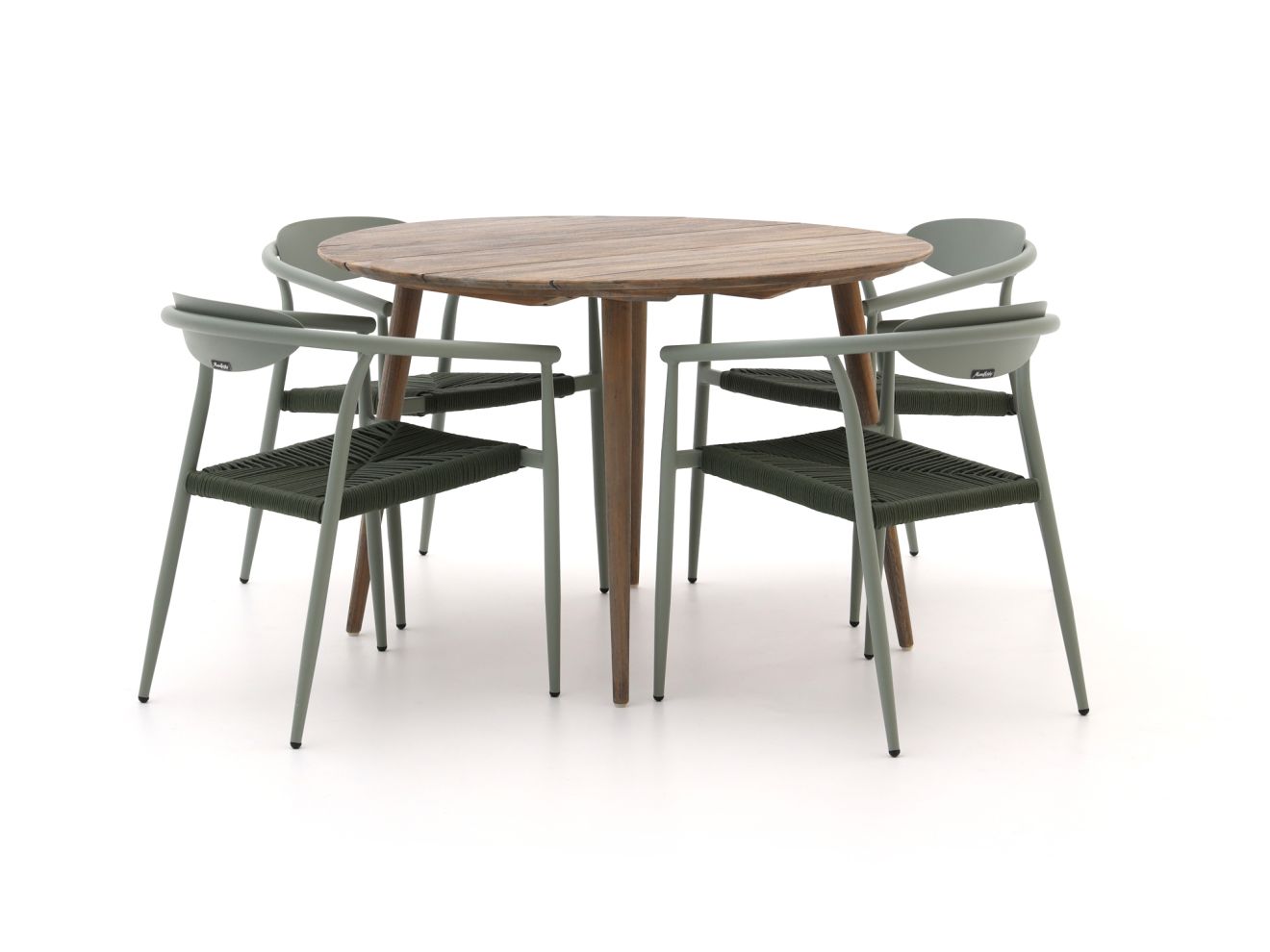 manifesto cavone/rough k ø 115cm dining tuinset 5 delig stapelbaar laagste prijsgarantie!