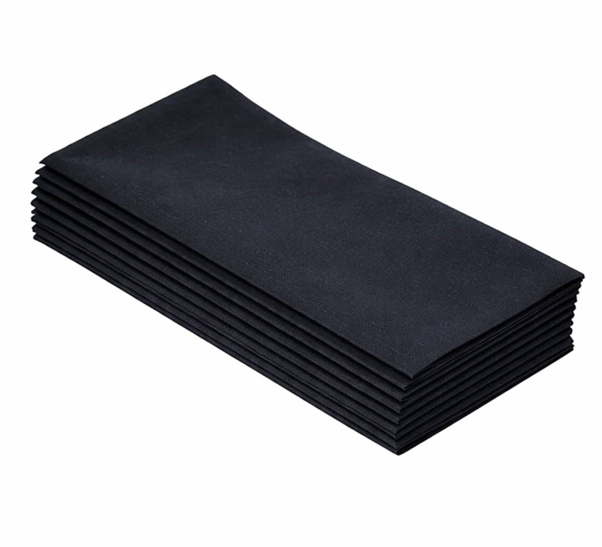 servet airlaid zwart 48x48cm 1/8 vouw 1.000 st/ds.