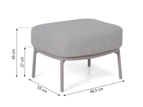 4 Seasons Calma footstool LOFT with cushion