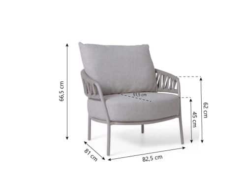 4 Seasons Calma living chair LOFT with 2 cushions
