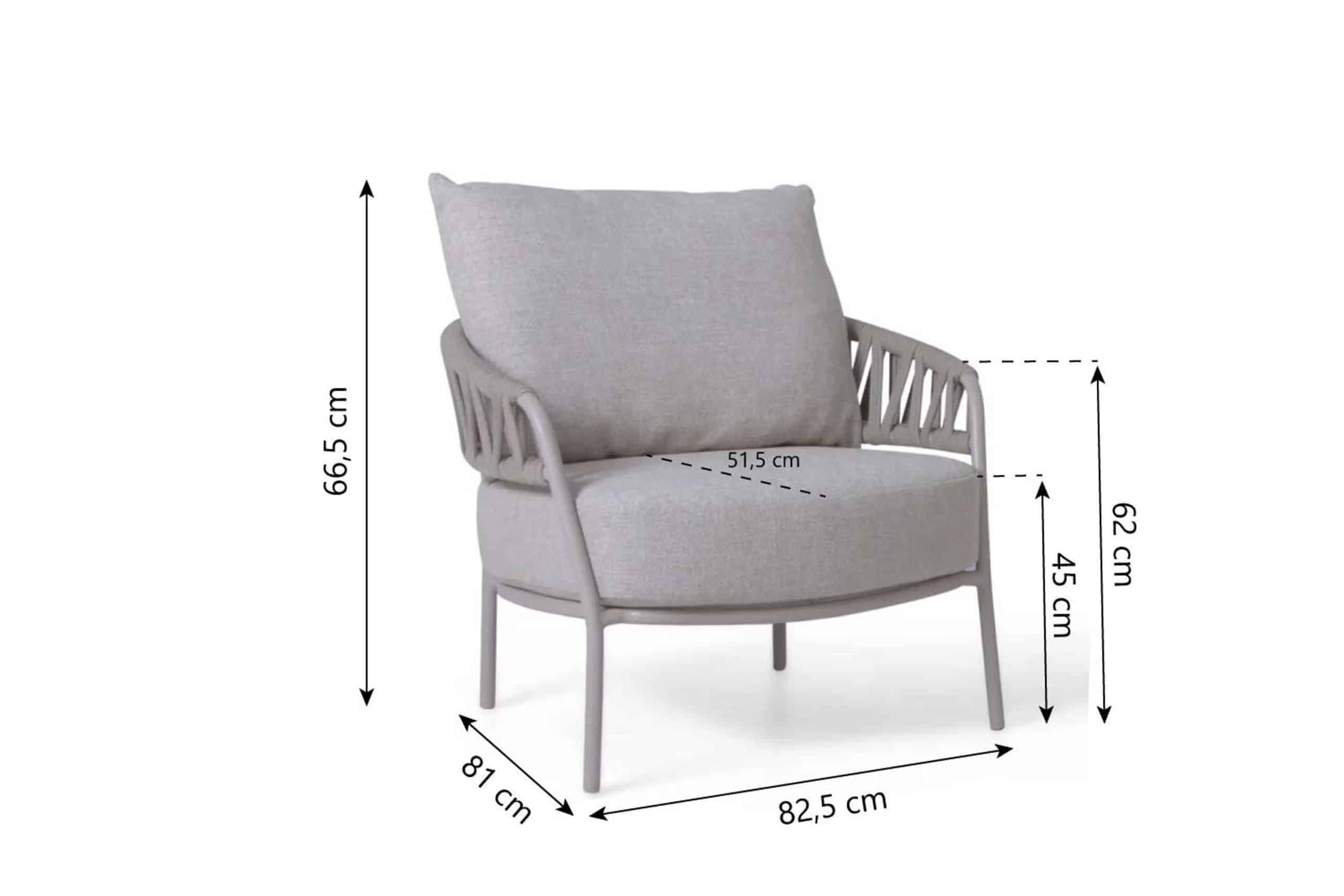 4 seasons calma living chair loft with 2 cushions