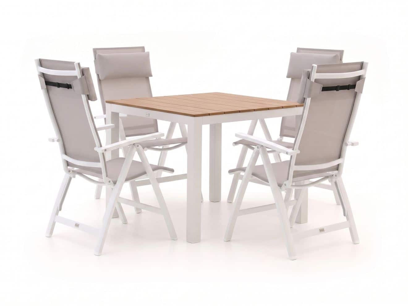 bellagio avenza/fidenza 90cm dining tuinset 5 delig verstelbaar laagste prijsgarantie!