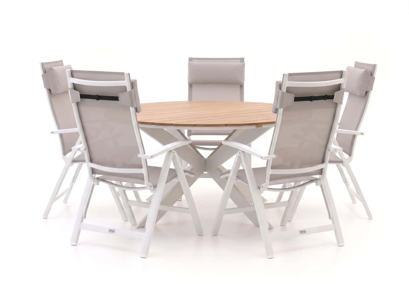 bellagio avenza/fidenza ø149cm dining tuinset 6 delig verstelbaar laagste prijsgarantie!