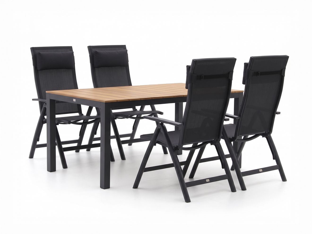 bellagio avio/fidenza 160cm dining tuinset 5 delig verstelbaar laagste prijsgarantie!
