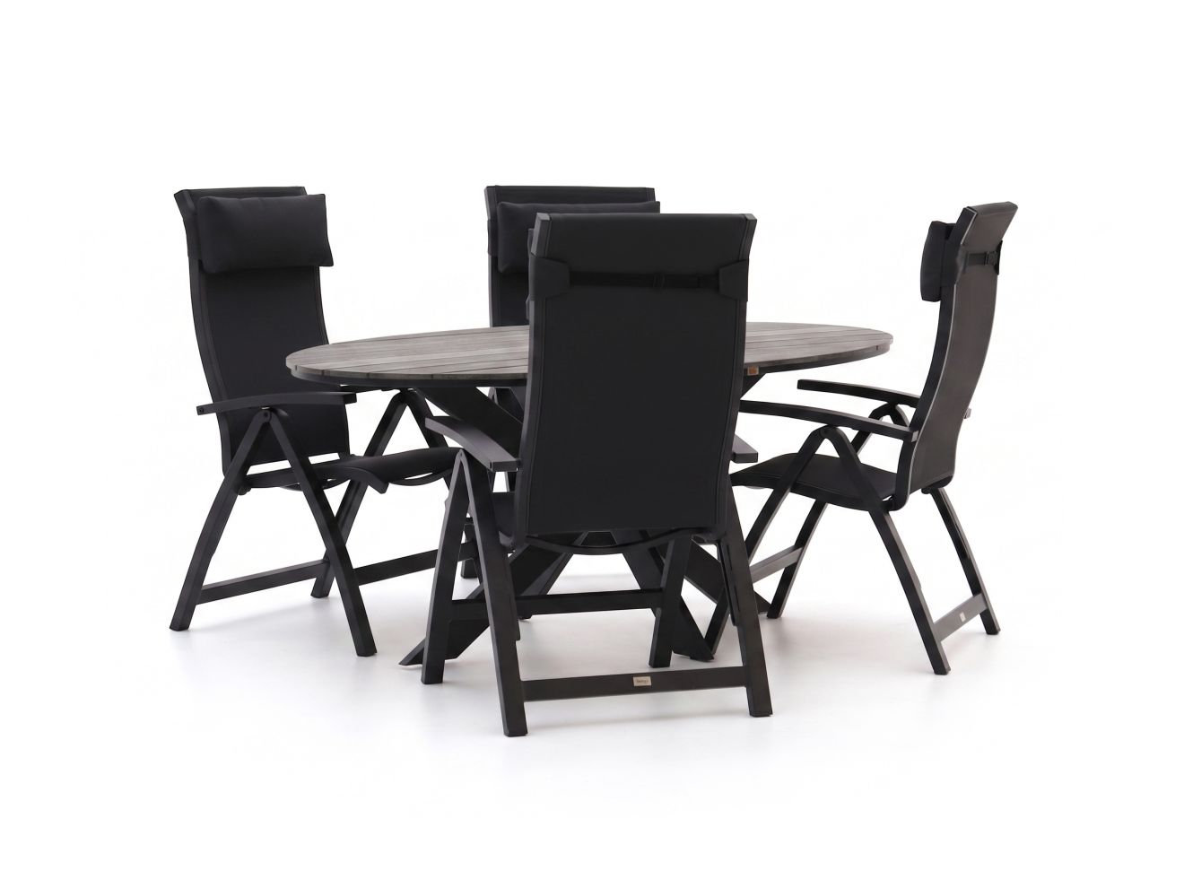 bellagio fermo/fidenza ovaal 180cm dining tuinset 5 delig verstelbaar laagste prijsgarantie!