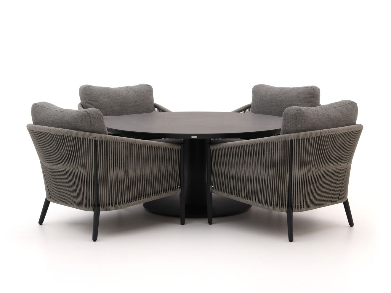 bellagio mineo/la fonte ø150cm low dining tuinset 5 delig laagste prijsgarantie!
