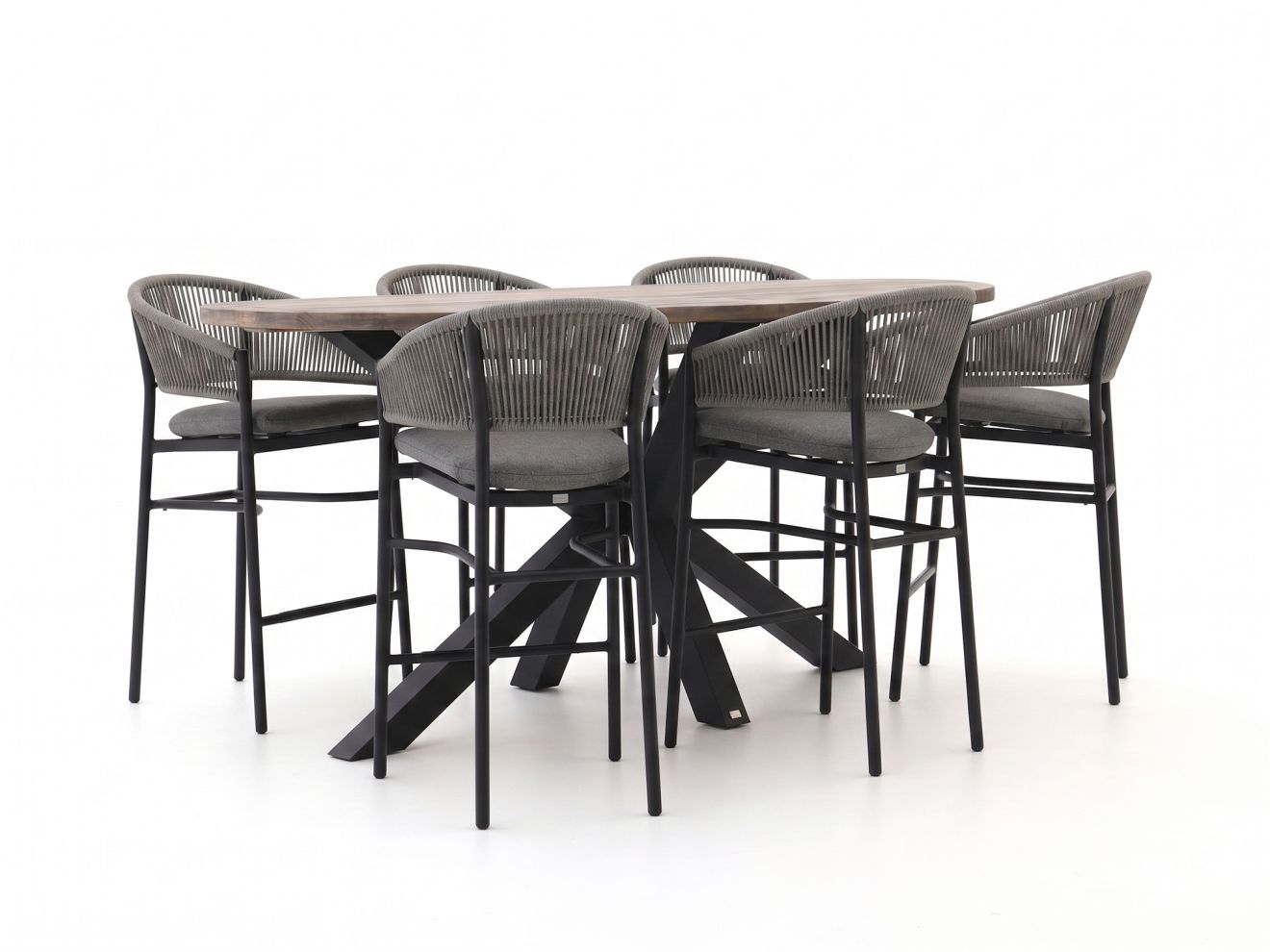 bellagio panaro/rough y ellips 240cm barset 7 delig laagste prijsgarantie!