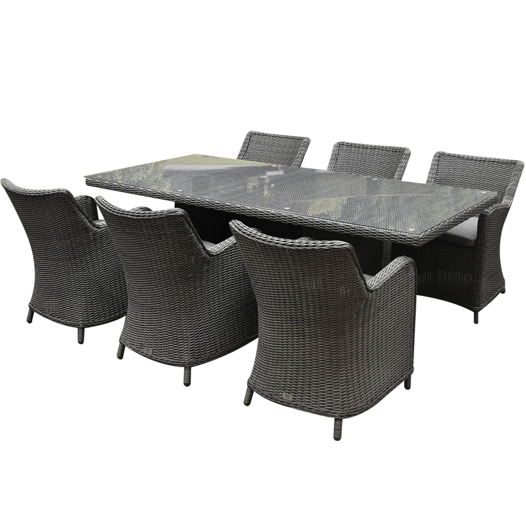 bilbao menorca dining tuinset 220x100xh77 cm 7 delig antraciet