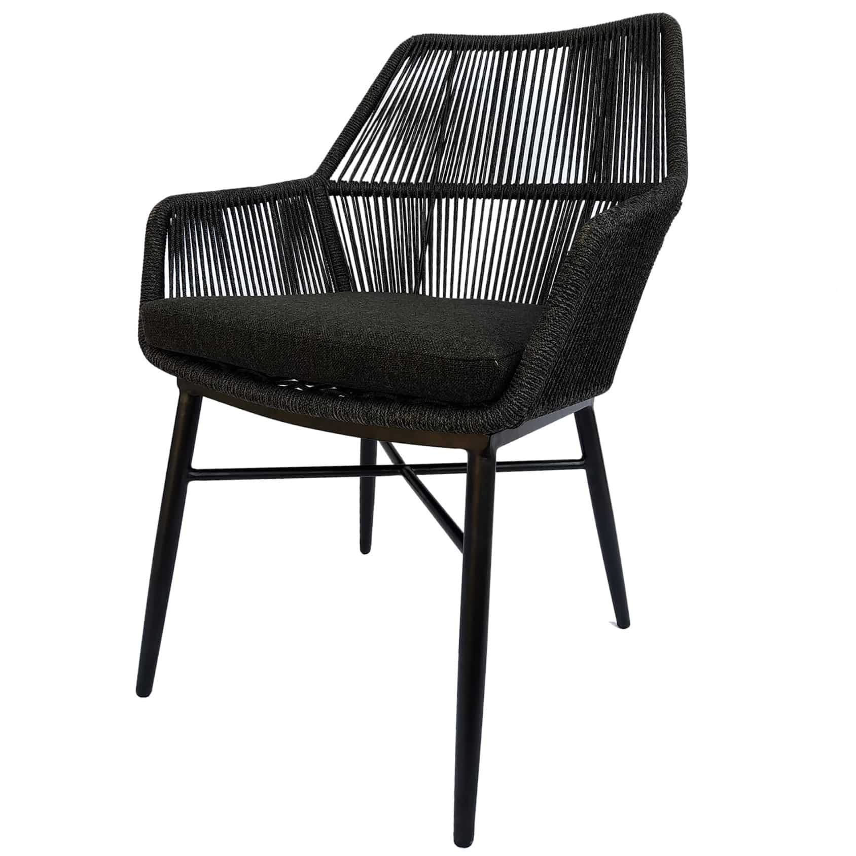 chianti dining tuinstoel zwart rope gracebay 161