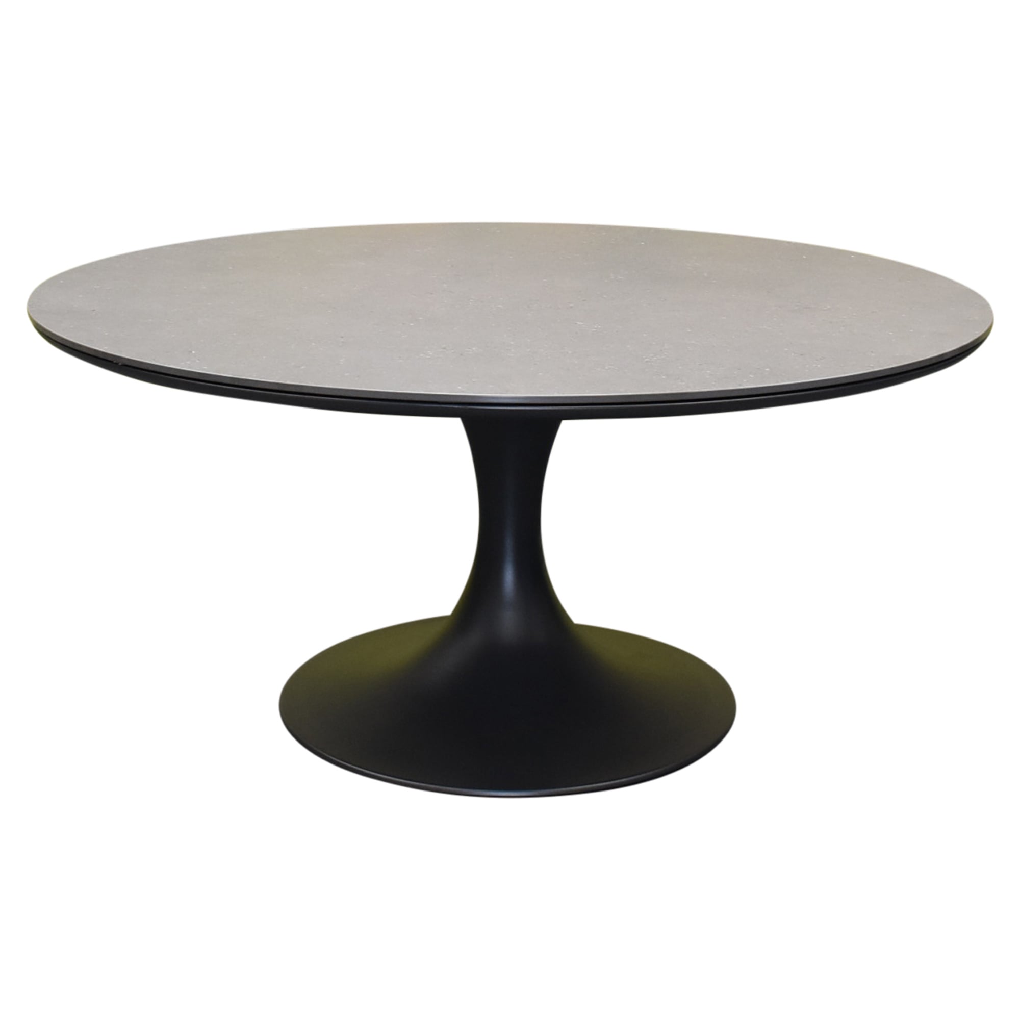 flair dining tuintafel rond 158 cm antraciet keramiek