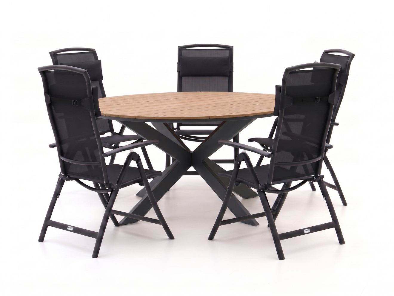 forza capri/fidenza ø149cm dining tuinset 6 delig verstelbaar laagste prijsgarantie!