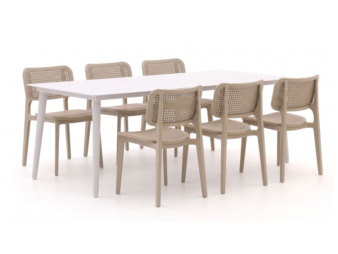 forza xitta/sora 220cm dining tuinset 7 delig laagste prijsgarantie!